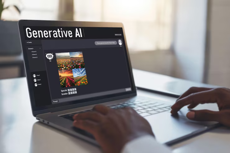 Futuristic AI writing environment with advanced features