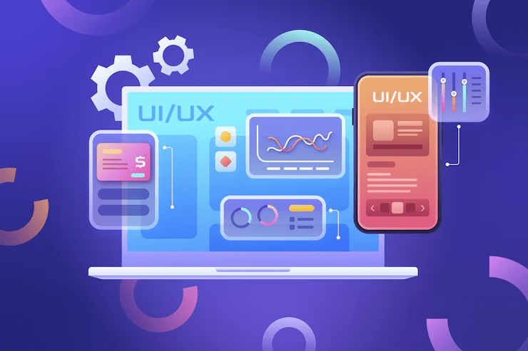 Low-code development platform interface showing visual programming tools
