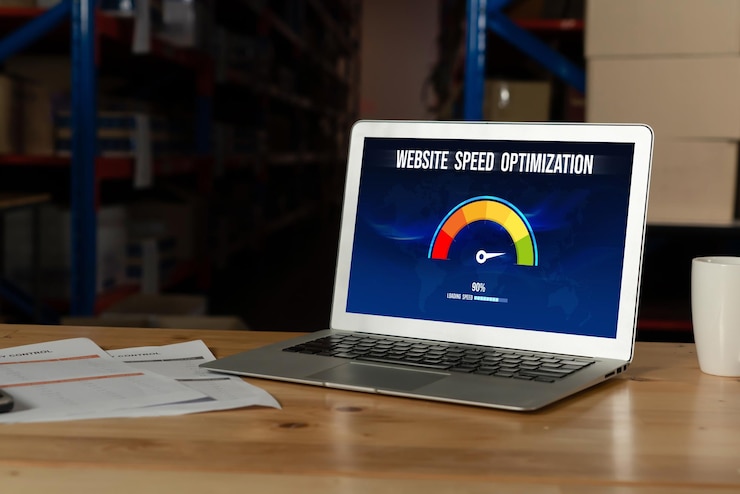 Performance metrics comparison showing static vs dynamic site loading times
