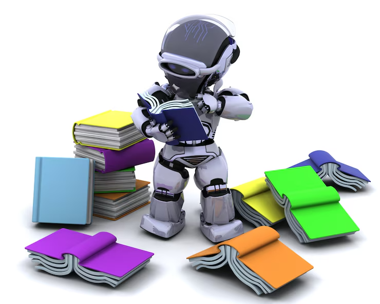 Visual representation of book creation process using AI tools