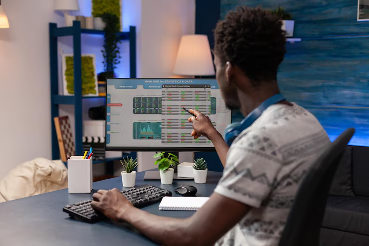 Developer working on CMS dashboard
