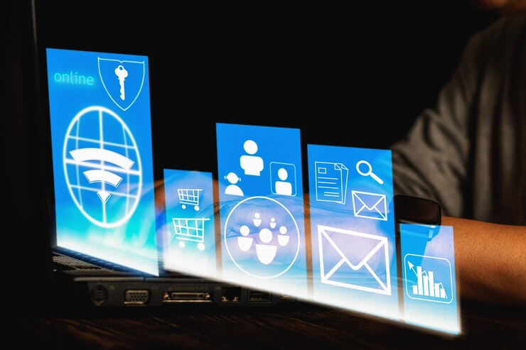 A visual graphic showing secure digital newsletter signup and payment