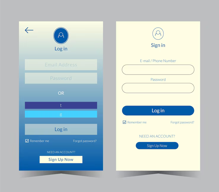 Clean contact form layout example