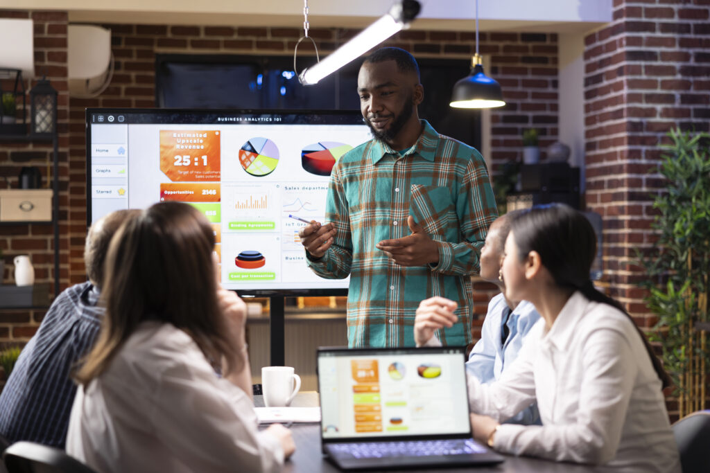  Diverse group of professionals using software across devices