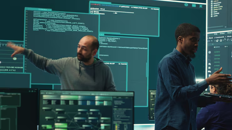 showing traditional coding vs AI-enhanced coding
