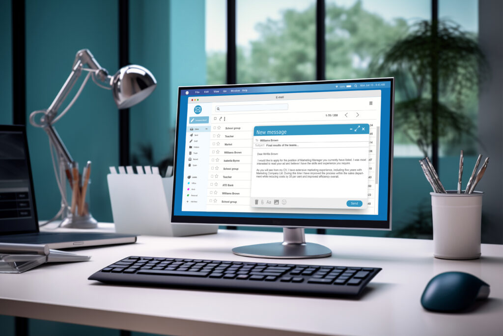Before-and-after GrammarlyGO suggestions on a professional email
